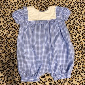 Mondays Child blue check jumper